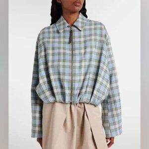 Loewe  checked draped jacket